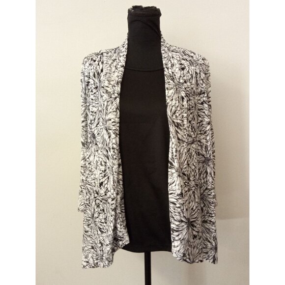 SAG Harbor Black White Faux Layered Blouse & Tank Size Small - Picture 2 of 7